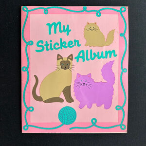 Sandylion Cat My Sticker Album with collectors stickers